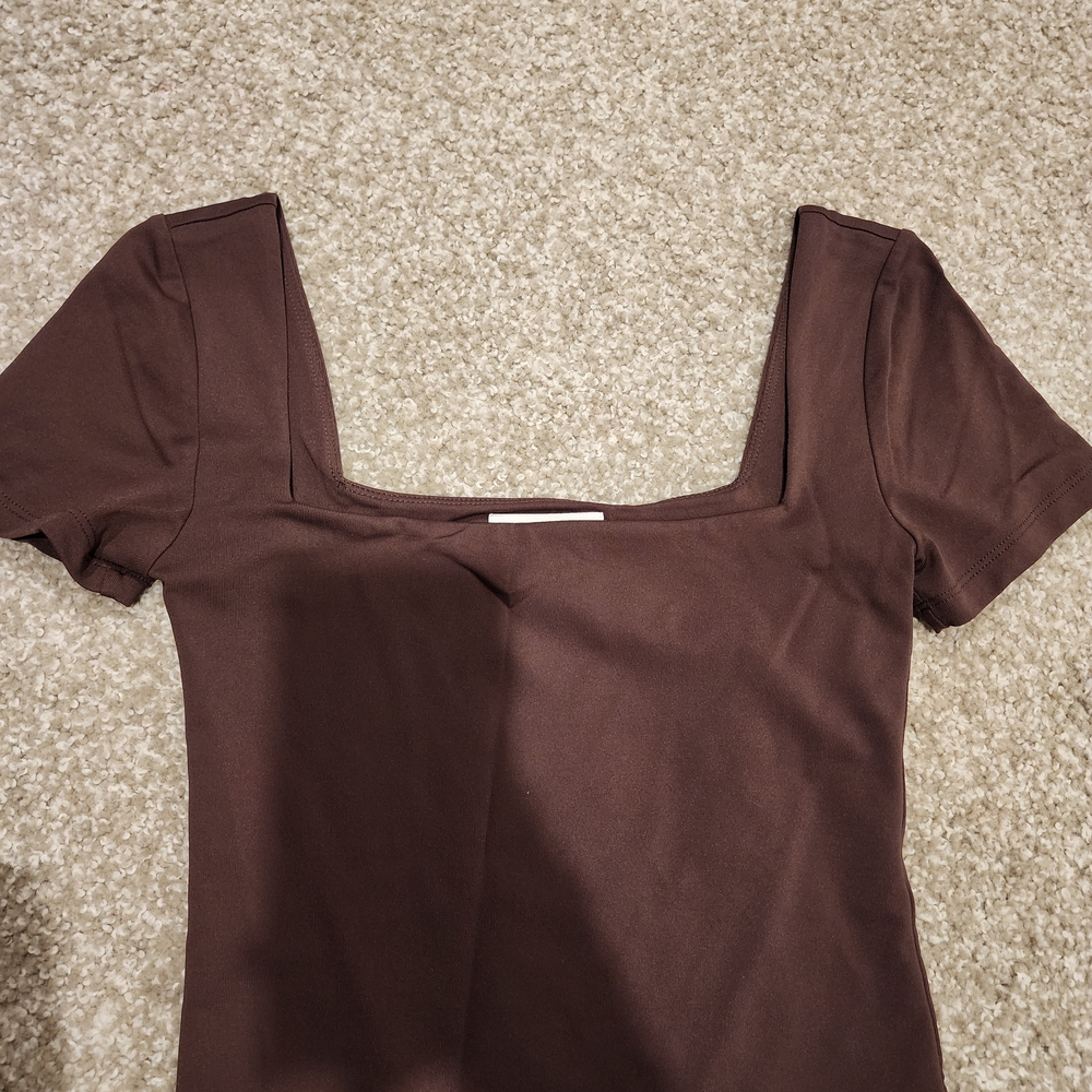 Aritzia Chocolate Brown Bodysuit